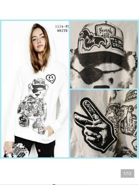 Lauren Moshi RARE and HTF California Elements Bear hoodie